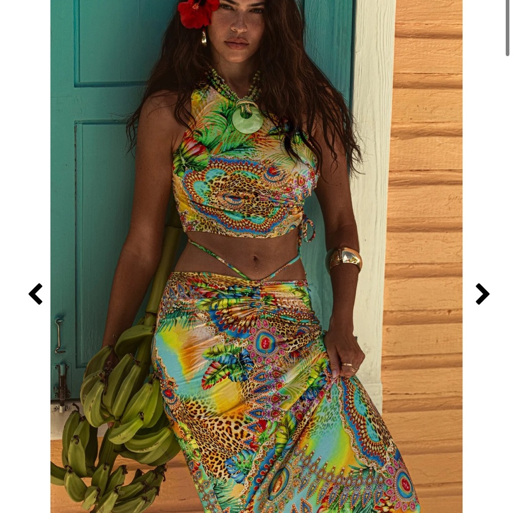 Luli Fama Multicolor Asymmetrical Set